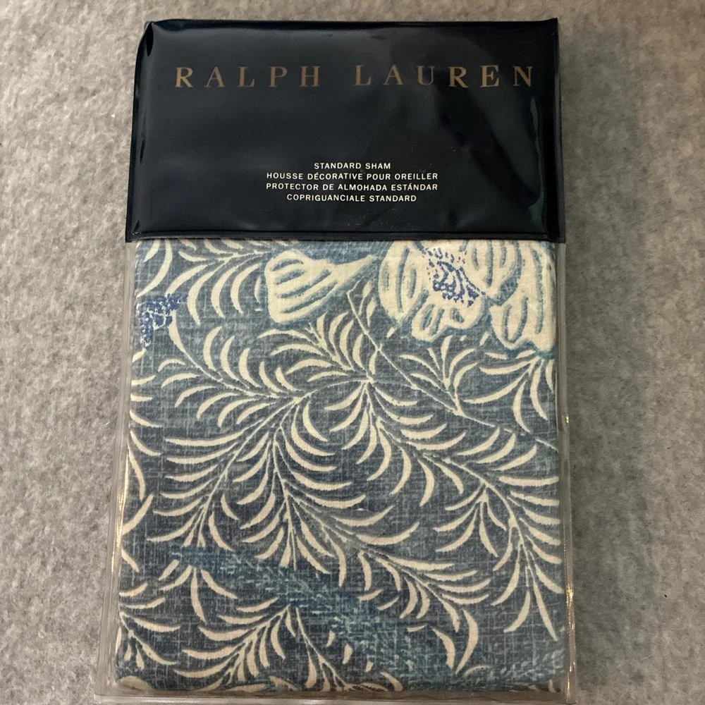 Ralph Lauren MEADOW LANE KALEY Blue Multicolor Standard Sham - NEW